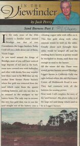 Newspaper - JACK PERRY COLLECTION: SAND BURNERS