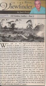 Newspaper - JACK PERRY COLLECTION: NEWSPAPER GOLDEN GULLIES PART 1