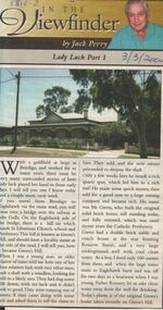 Newspaper - JACK PERRY COLLECTION: NEWSPAPERLADY LUCK