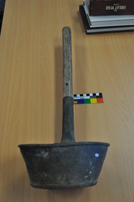 Tool - COHN BROTHERS COLLECTION: LARGE COPPER LADLE, WOODEN HANDLE