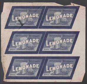Document - CAMBRIDGE PRESS COLLECTION: LABEL - LEMONADE MANUFACTURED BY REED BROS