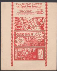 Document - CAMBRIDGE PRESS COLLECTION: LABEL - OUR OWN BLEND PURE TEAS