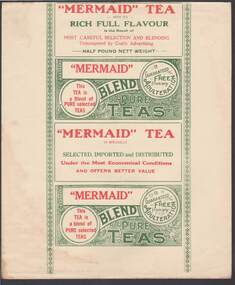 Document - CAMBRIDGE PRESS COLLECTION: LABEL - MERMAID BLEND PURE TEA