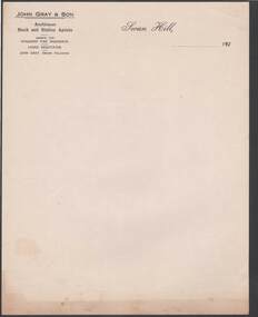 Document - CAMBRIDGE PRESS COLLECTION: LETTER PAPER - JOHN GRAY AND SON AUCTIONEER