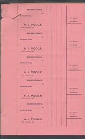 Document - CAMBRIDGE PRESS COLLECTION: RECEIPT - A. I. POOLE