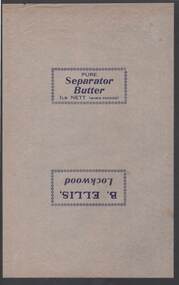 Document - CAMBRIDGE PRESS COLLECTION: BUTTER WRAPPER