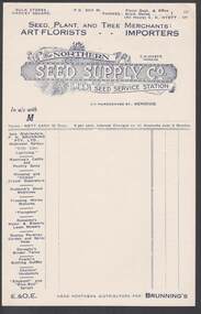 Document - CAMBRIDGE PRESS COLLECTION: ACCOUNT - NORTHERN SEED SUPPLY COMPANY