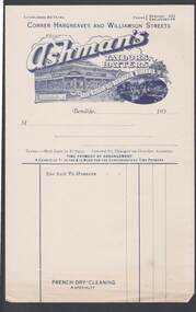 Document - CAMBRIDGE PRESS COLLECTION: ACCOUNT - ASHMAN'S