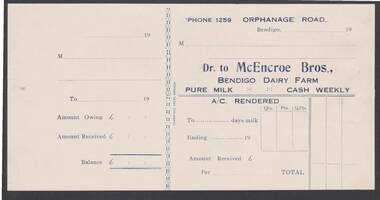 Document - CAMBRIDGE PRESS COLLECTION: ACCOUNT - MCENCROE BROS