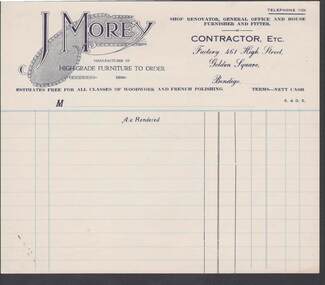 Document - CAMBRIDGE PRESS COLLECTION: ACCOUNT - J. MOREY