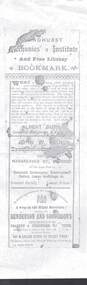Document - MECHANIC INSTITUTE BOOKMARKS