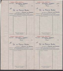 Document - CAMBRIDGE PRESS COLLECTION: ACCOUNT - PIERCE BUTLER