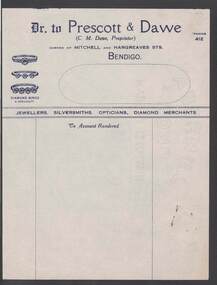 Document - CAMBRIDGE PRESS COLLECTION: ACCOUNT - PRESCOTT AND DAWE