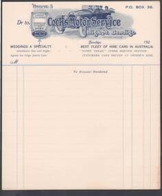Document - CAMBRIDGE PRESS COLLECTION: ACCOUNT - COCK'S MOTOR