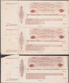 Document - CAMBRIDGE PRESS COLLECTION: CHEQUES - G. D. GUTHRIE