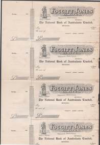 Document - CAMBRIDGE PRESS COLLECTION: CHEQUES - FOGGITT AND JONES CHEQUES