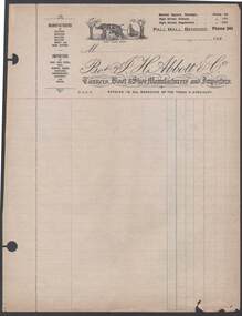 Document - CAMBRIDGE PRESS COLLECTION: ACCOUNT - J.H. ABBOTT