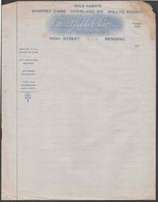 Document - CAMBRIDGE PRESS COLLECTION: ACCOUNT - CHATFIELD BROTHERS
