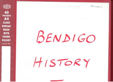 Book - BENDIGO HISTORY VOLUME 4