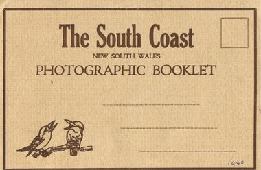 Document - J W SWATTON COLLECTION: PHOTOGRAPHIC BOOKLET
