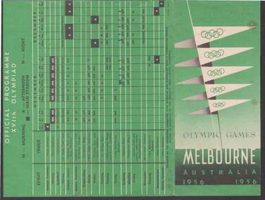 Document - MELBOURNE OLYMPIC GAMES PROGRAM