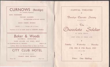 Document - BENDIGO OPERATIC SOCIETY PROGRAMS 1953-75, c1953