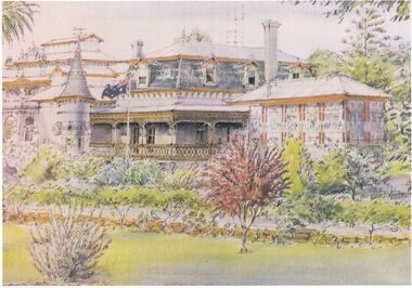Document - FORTUNA COLLECTION: Copy of WATERCOLOUR PAINTING OF FORTUNA VILLA