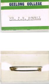 Accessory - POWELL COLLECTION: PAPER BADGE (J R POWELL GEELONG COLLEGE)