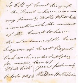 Document - ANCIENT ORDER OF FORESTERS NO. 3770 COLLECTION: CORRESPONDENCE