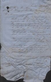 Document - ANCIENT ORDER OF FORESTERS NO. 3770 COLLECTION: CORRESPONDENCE