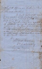 Document - ANCIENT ORDER OF FORESTERS NO. 3770 COLLECTION: CORRESPONDENCE