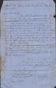 Document - ANCIENT ORDER OF FORESTERS NO. 3770 COLLECTION: CORRESPONDENCE