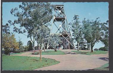 Postcard - ROSALIND PARK, LOOKOUT TOWER POPPET HEAD