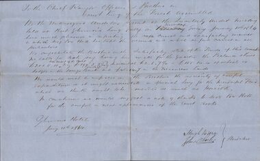 Document - ANCIENT ORDER OF FORESTERS NO. 3770 COLLECTION: CORRESPONDENCE