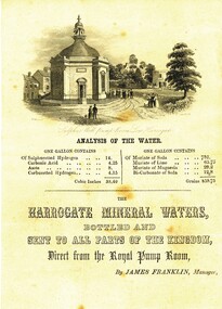 Document - JAMES TAYLOR COLLECTION: TAYLOR WATER ANALYSIS LEAFLET