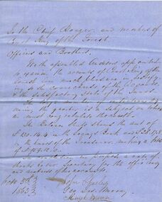 Document - ANCIENT ORDER OF FORESTERS NO. 3770 COLLECTION: CORRESPONDENCE