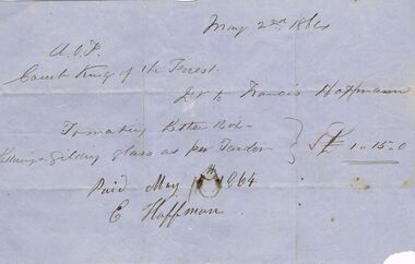 Document - ANCIENT ORDER OF FORESTERS NO. 3770 COLLECTION: CORRESPONDENCE