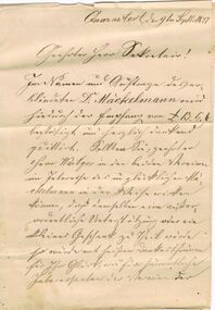 Document - ANCIENT ORDER OF FORESTERS NO. 3770 COLLECTION: CORRESPONDENCE