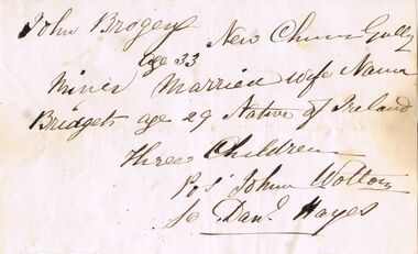 Document - ANCIENT ORDER OF FORESTERS NO. 3770 COLLECTION: CORRESPONDENCE