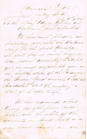 Document - ANCIENT ORDER OF FORESTERS NO. 3770 COLLECTION: CORRESPONDENCE