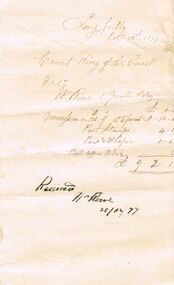 Document - ANCIENT ORDER OF FORESTERS NO. 3770 COLLECTION: CORRESPONDENCE