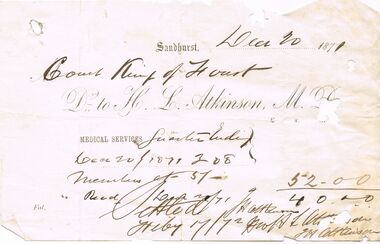 Document - ANCIENT ORDER OF FORESTERS NO. 3770 COLLECTION: CORRESPONDENCE
