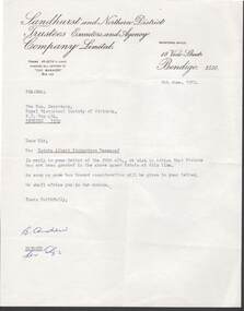 Document - SANDHURST AND NORTHERN DISTRICT TRUSTEES EXECUTORS AND AGENCY COMPANY LIMITED, 9 June 1972