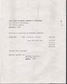 Document - DEAN HENRY BACKHAUS CENTENARY COMMITTEE