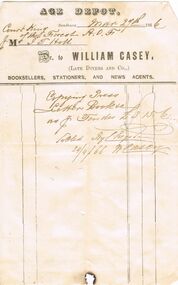 Document - ANCIENT ORDER OF FORESTERS NO. 3770 COLLECTION: CORRESPONDENCE