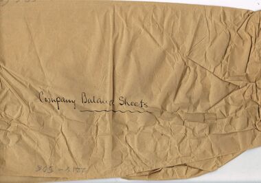 Document - COHN BROTHERS COLLECTION: BROWN WRAPPING PAPER