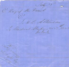 Document - ANCIENT ORDER OF FORESTERS NO. 3770 COLLECTION: CORRESPONDENCE