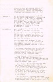Document - MINUTE BOOK:  BENDIGO CHAMBER OF COMMERCE AND INDUSTRY 1962 TO 1975