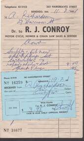 Document - R.J.CONROY Account, 1971