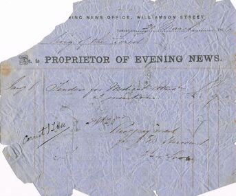Document - ANCIENT ORDER OF FORESTERS NO. 3770 COLLECTION: CORRESPONDENCE